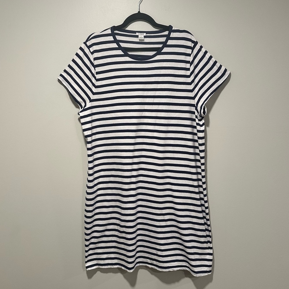 J. Crew Striped T-shirt Dress